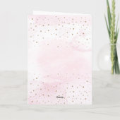 美しいブロンドローラーガールハッピーバースデー シーズンカード (裏面)