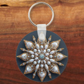 美しいブローチ キーホルダー (正面)