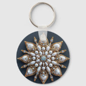 美しいブローチ キーホルダー (裏面)