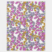 美しいブーゲンビリア フリースブランケット (正面)