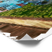 美しいプエルトリコの風景旅行 ポスター (角)