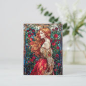 美しいプリンセスのバラ ポストカード (スタンド正面)