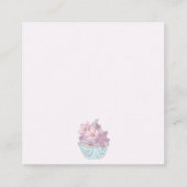 美しいプリンセスオンケーキ誕生日カード エンクロージャーカード (裏面)