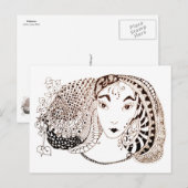 美しいプリンセス ポストカード (正面/裏面)