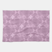 美しいプレーン伝統的薄紫パッチワーク キッチンタオル (横)