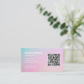 美しいプロフェッショナルメイクアップアーティスト 名刺 (スタンド正面)