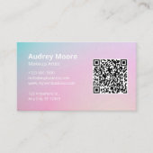 美しいプロフェッショナルメイクアップアーティスト 名刺 (正面)