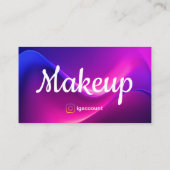 美しいプロフェッショナルメイクアップアーティストQRコード 名刺 (裏面)