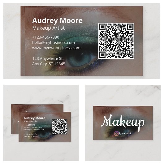 美しいプロフェッショナルメーキャップ 名刺