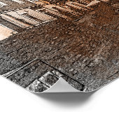 美しいプーラクロアチア絵を描シティ ポスター (角)