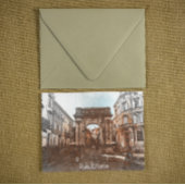 美しいプーラクロアチア絵を描シティ ポストカード