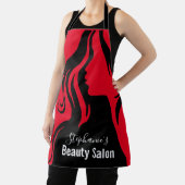 美しいヘアサロンシルエットレディ エプロン (インサイチュ)