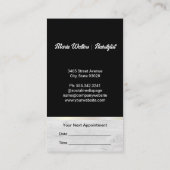 美しいヘアサロンパターン 予約カード (裏面)