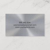 美しいヘアサロンロゴ | スタイリスト鋏 名刺 (裏面)