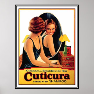 美しいヘアシャンプーVintageポスター ポスター