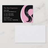 美しいヘアスタイリスト名刺 名刺 (正面/裏面)