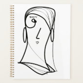 美しいヘアストレート長 プランナー手帳 (正面)