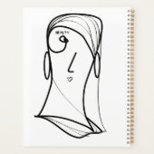 美しいヘアストレート長 プランナー手帳 (裏面)