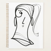 美しいヘアポニーテール プランナー手帳 (正面)