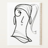 美しいヘアポニーテール プランナー手帳 (裏面)