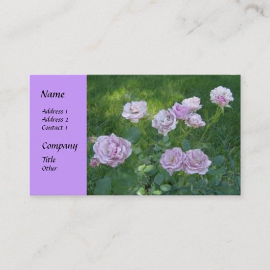 美しいヘッジバラの名刺 名刺 (正面)