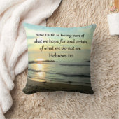 美しいヘブライ人11:1日の出 クッション (ブランケット)