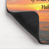 美しいヘブライ11:1日の出デザイン マウスパッド (コーナー)