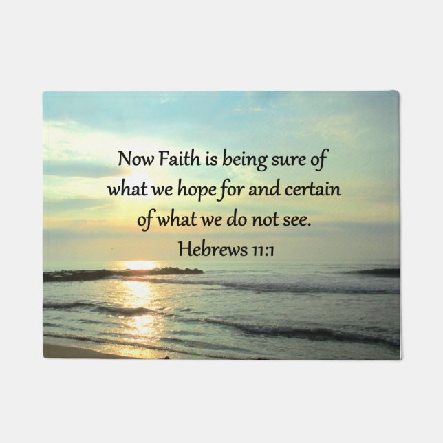 美しいヘブラウス11:1日の出 ドアマット (正面)