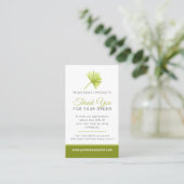 美しいヘルスフォトプロモーションリピートビジネスパーム 名刺 (スタンド正面)