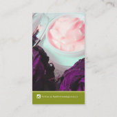 美しいヘルスフォトプロモーションリピートビジネスパーム 名刺 (裏面)