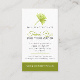 美しいヘルスフォトプロモーションリピートビジネスパーム 名刺