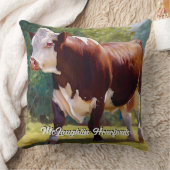 美しいヘレフォードブル クッション (ブランケット)