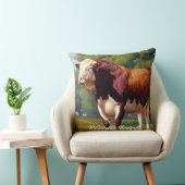 美しいヘレフォードブル クッション (椅子)