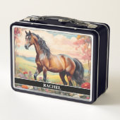 美しいベイホース メタルランチボックス (裏面)