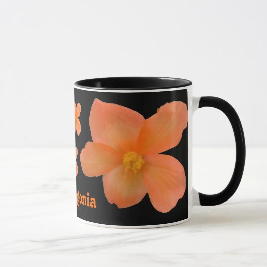 美しいベゴニアカスタマイズ可能なマグカップ マグカップ (右)