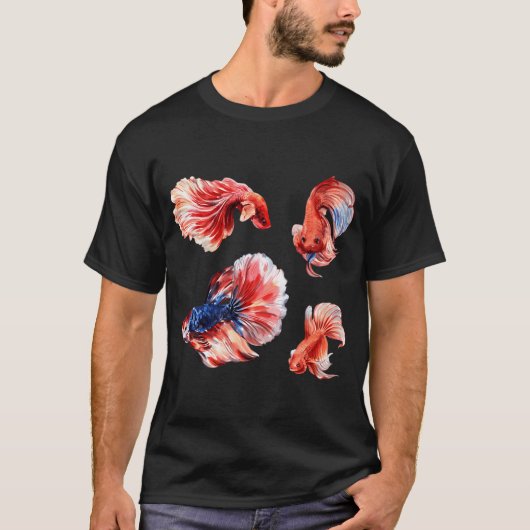 美しいベタ Tシャツ (正面)