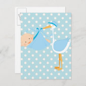 美しいベビーそれが少年コウノトリだ 案内ポストカード (正面/裏面)