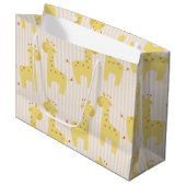 美しいベビーのキリン ラージペーパーバッグ (正面アングル)