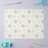 美しいベビーの中立黄色い小鳥のひよこ 薄葉紙 (クラフト)