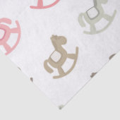 美しいベビーの揺り木馬 薄葉紙 (詳細)