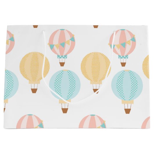 美しいベビーの気球 ラージペーパーバッグ (正面)
