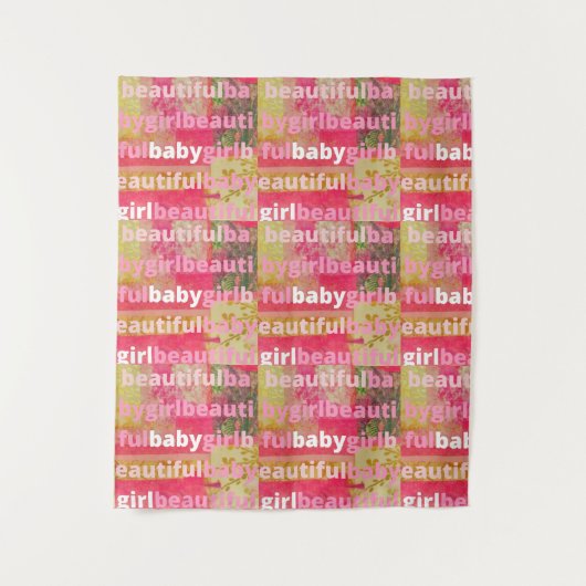 美しいベビーガールコレクション タペストリー (正面)