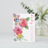 美しいベビーシャワー招待状テンプレート 招待状 (スタンド正面)