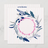 美しいベビーシャワー招待状テンプレート 案内状 (正面/裏面)