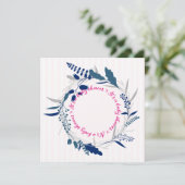 美しいベビーシャワー招待状テンプレート 案内状 (スタンド正面)