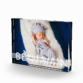 美しいベビー統計（名前あり） フォトブロック (右)