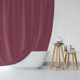 美しいベリーの幾何学的パターン シャワーカーテン