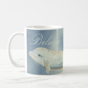 美しいベルガクジラ、デルフィナプテラス・ロイカス コーヒーマグカップ