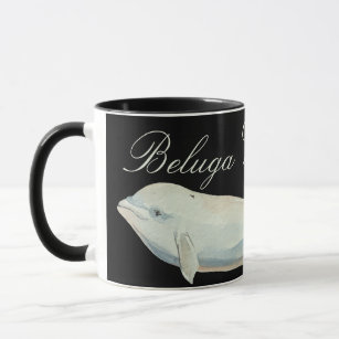 美しいベルガクジラ、デルフィナプテラス・ロイカス マグカップ