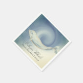 美しいベルガホエールデルフィナプテラス・ルーカス スタンダードカクテルナプキン (角)